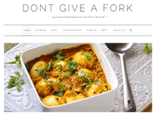 Tablet Screenshot of dontgiveafork.com